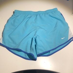 blue nike athletic shorts